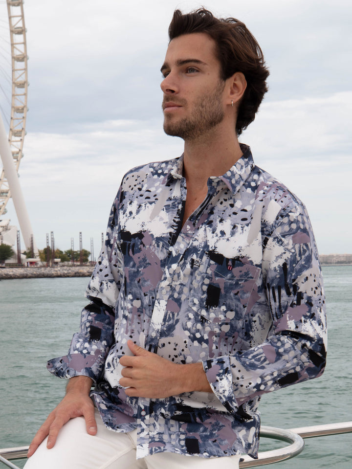 Pistachio Printed Casual Shirt