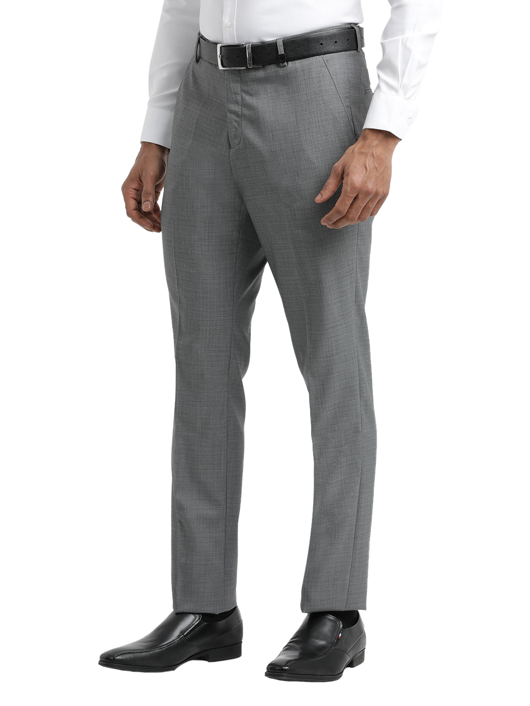 Grey YD Dobby Formal Trousers