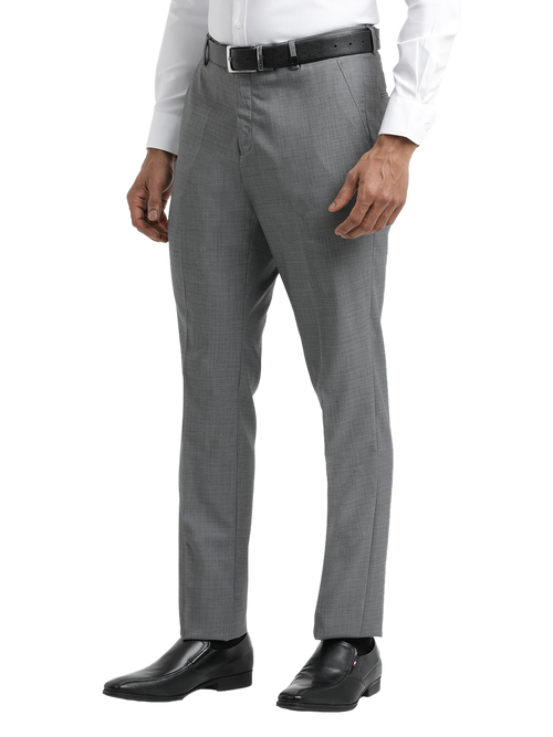 Grey YD Dobby Formal Trousers