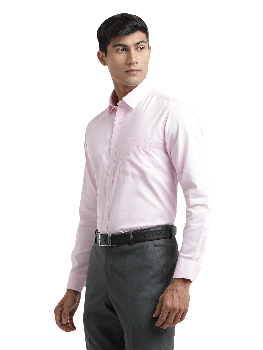 Baby Pink Micro Dobby Solid Shirt