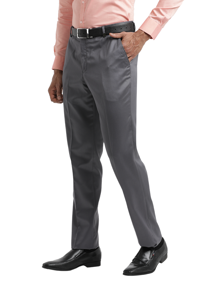 S.Grey Satin Formal Trousers