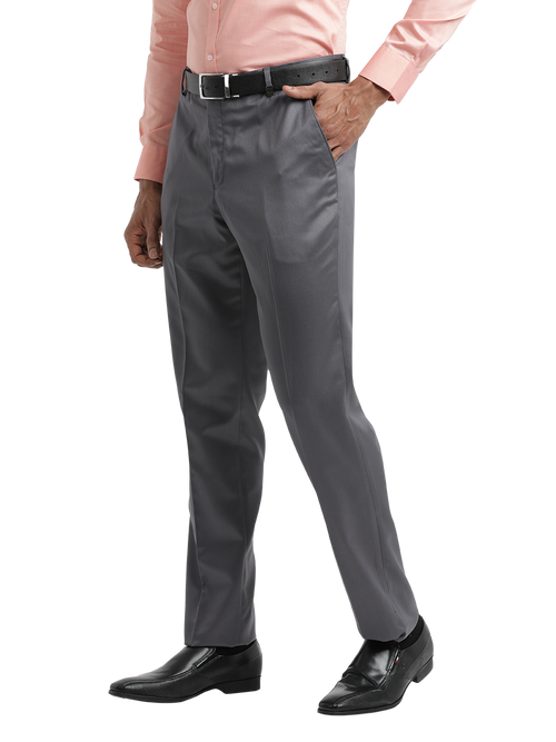 S.Grey Satin Formal Trousers