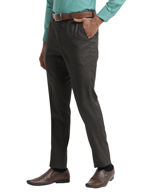 Coffee YD Dobby Formal Trousers