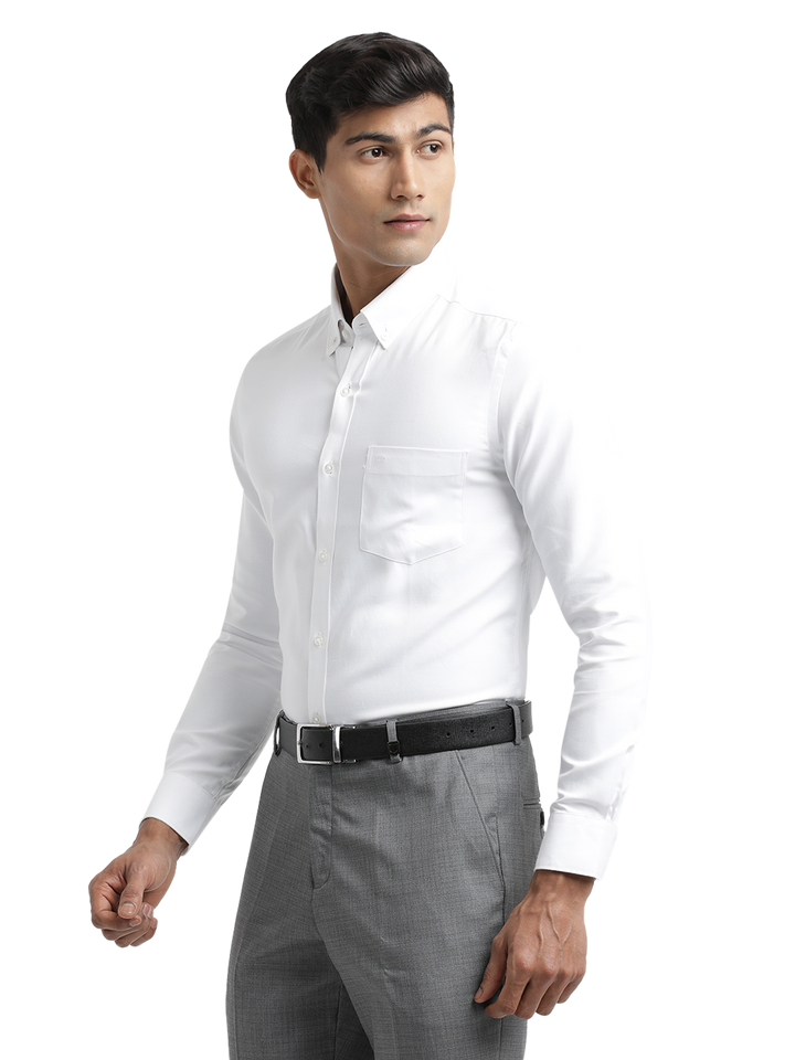 White Oxford Solid Shirt