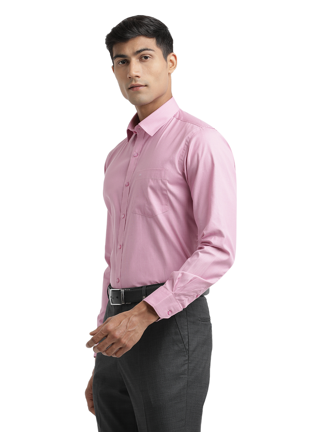 Pink Fil-a-Fil Solid Shirt