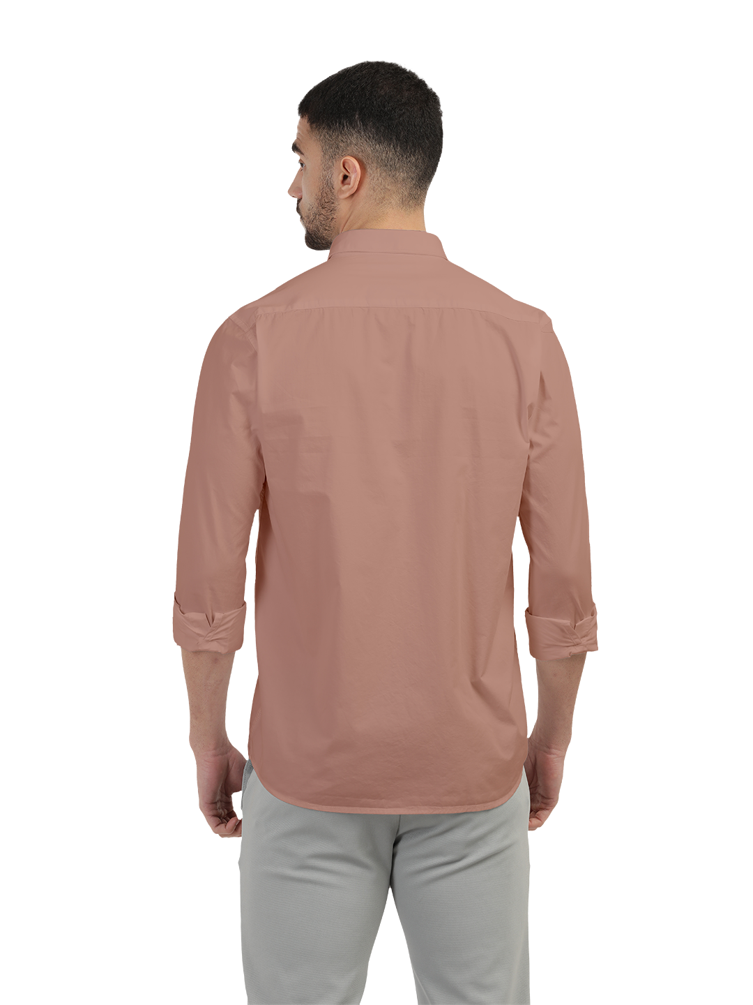 Pastel Pink Twill Solid Shirt