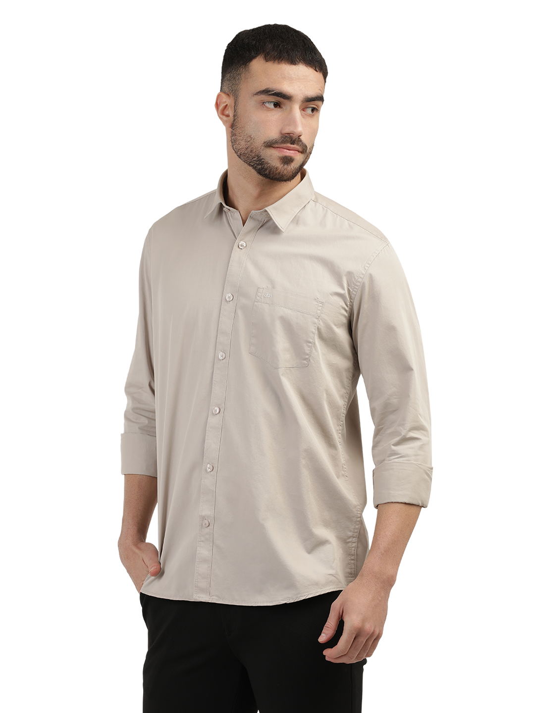 Sand Twill Solid Shirt