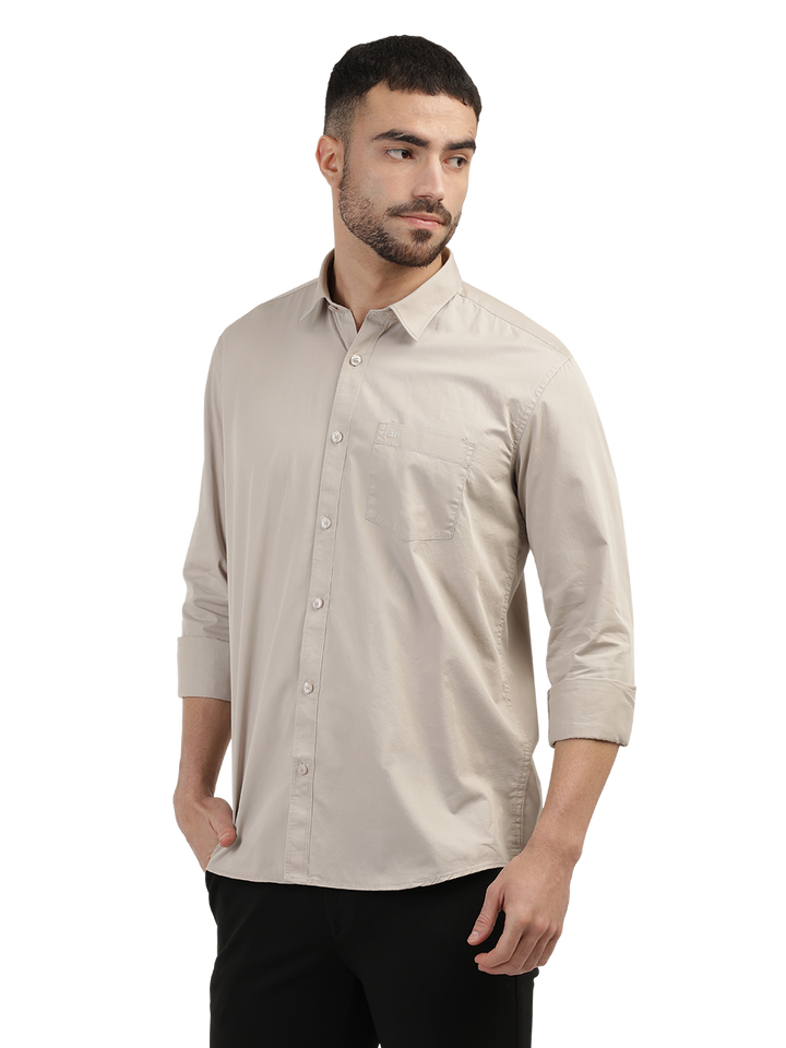 Sand Twill Solid Shirt