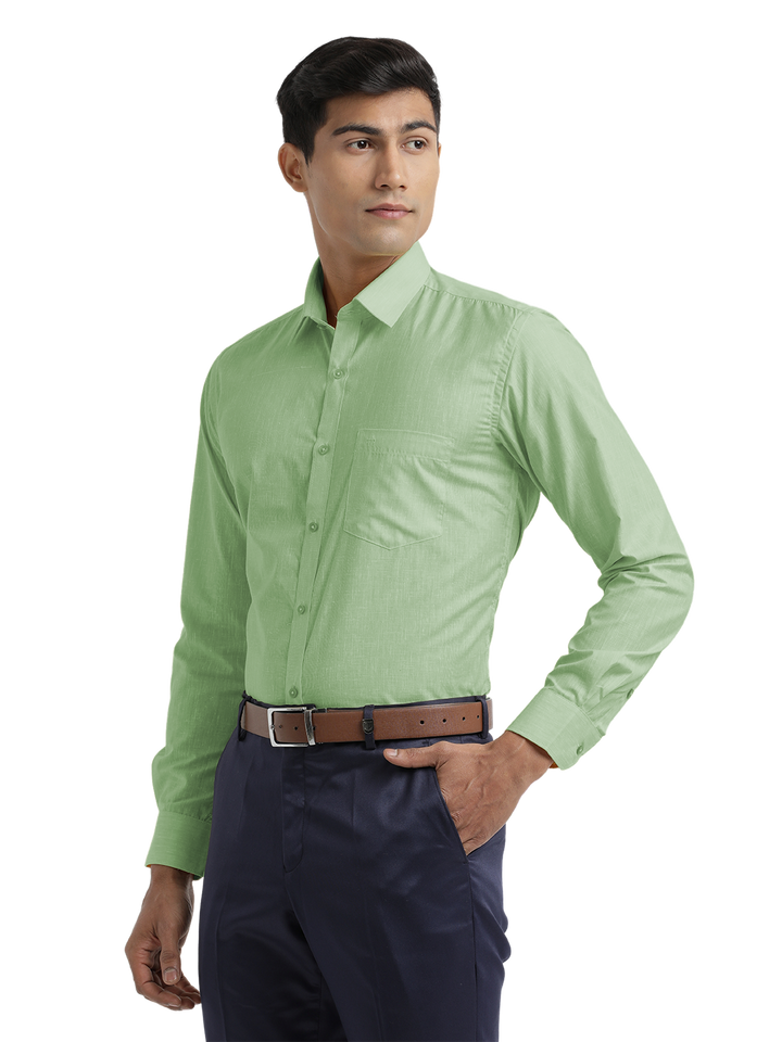 L.Green Poly Cotton Solid Shirt