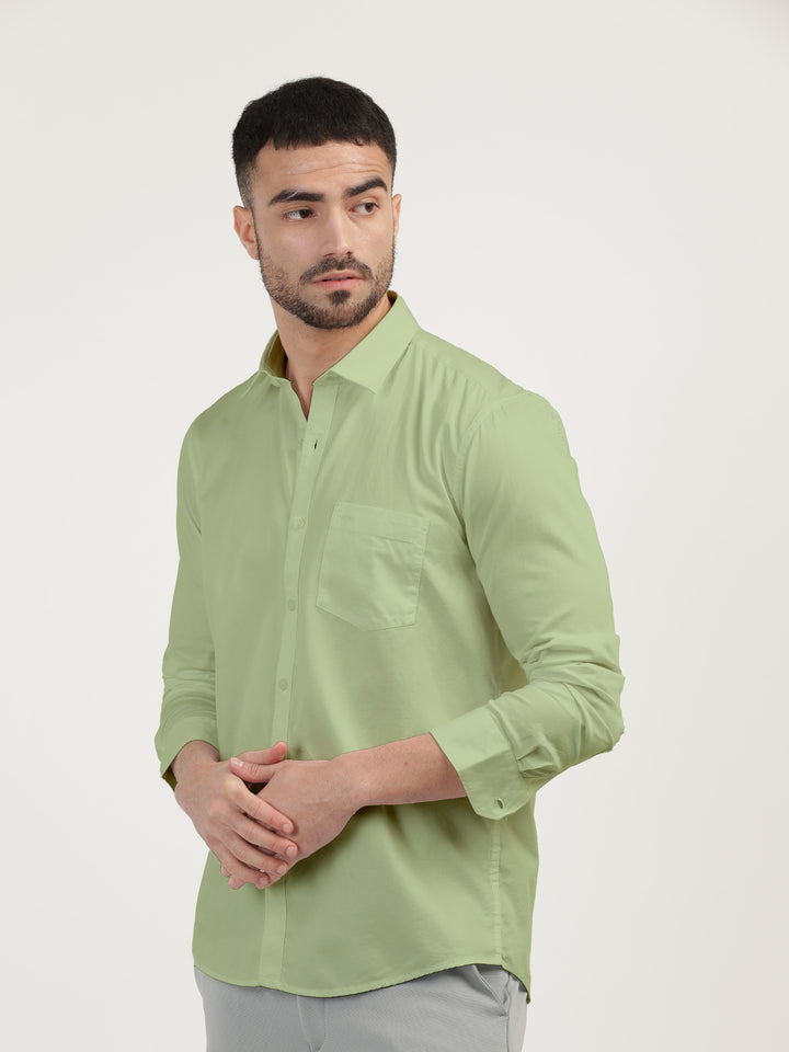 Sap Linen Blend Solid Shirt