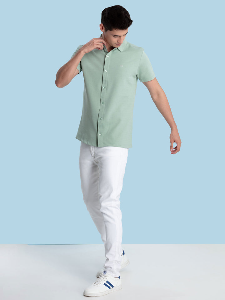 Pista Horizontal Stripe Knit Polo Shirt