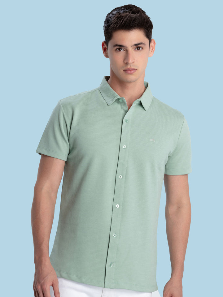 Pista Horizontal Stripe Knit Polo Shirt