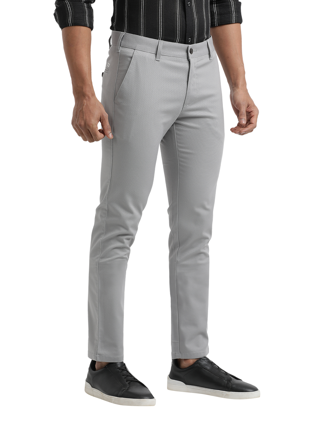 Light Grey Casual Core Trousers