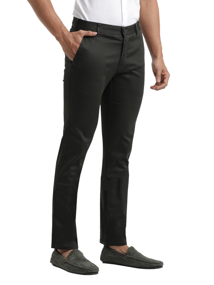 Dk.Olive Casual Core Trousers - HECTOR_DK.OLIVE