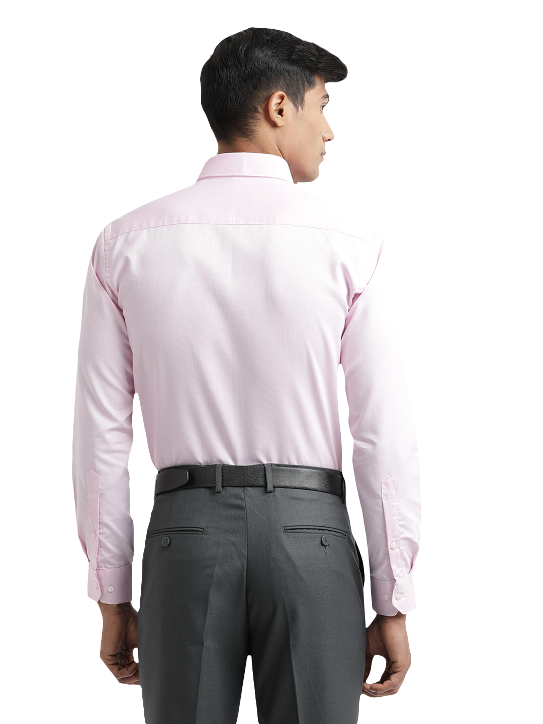 Baby Pink Micro Dobby Solid Shirt