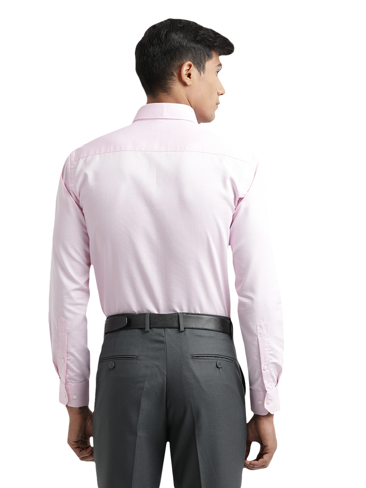 Baby Pink Micro Dobby Solid Shirt