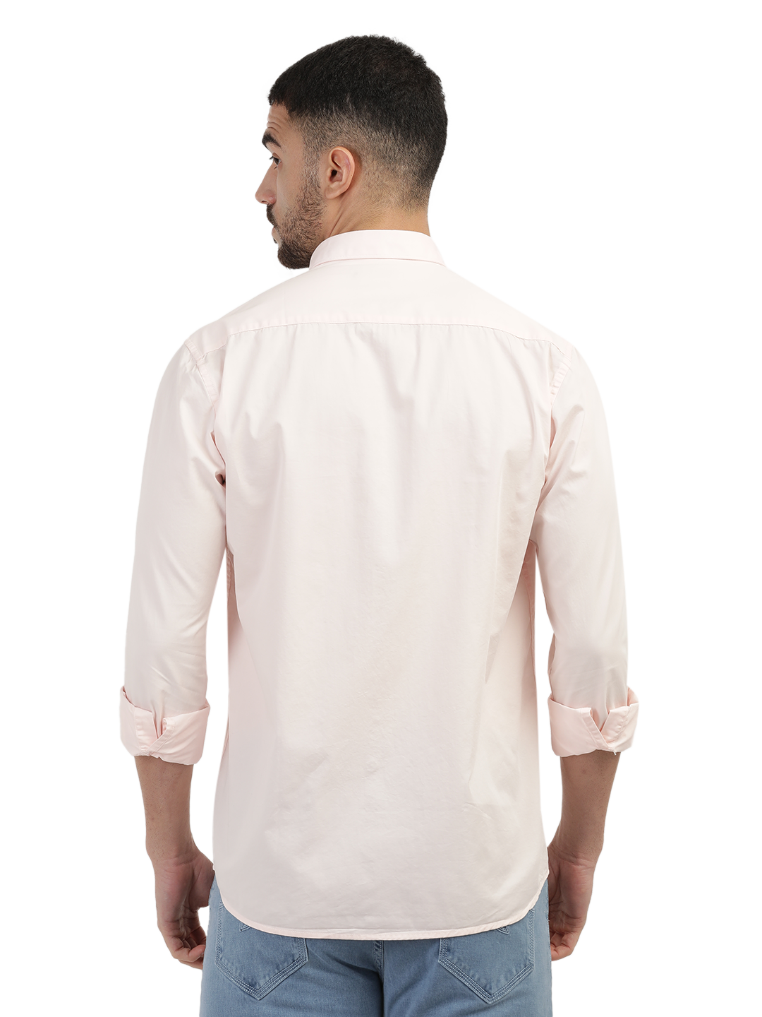 Light Pink Twill Solid Shirt