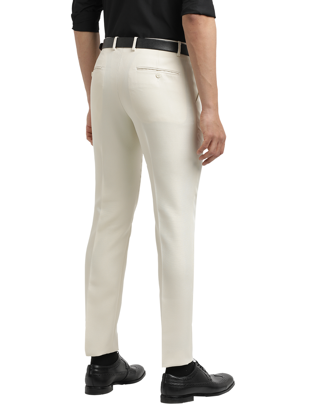 Stone Micro Dobby Formal Trousers