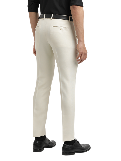 Stone Micro Dobby Formal Trousers