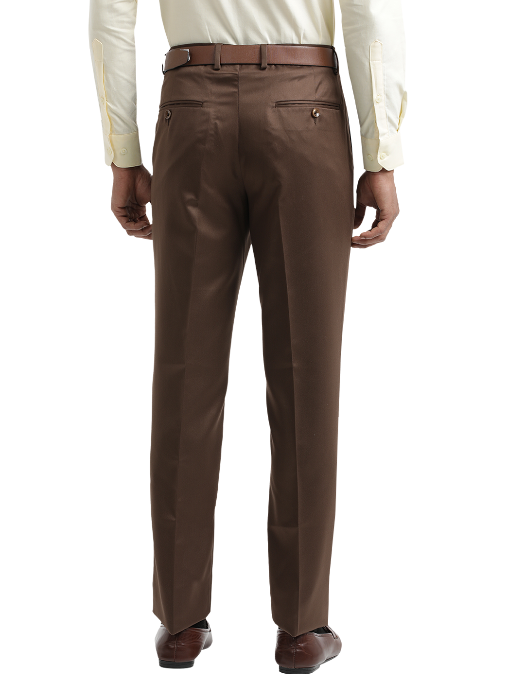 Brown Satin Formal Trousers