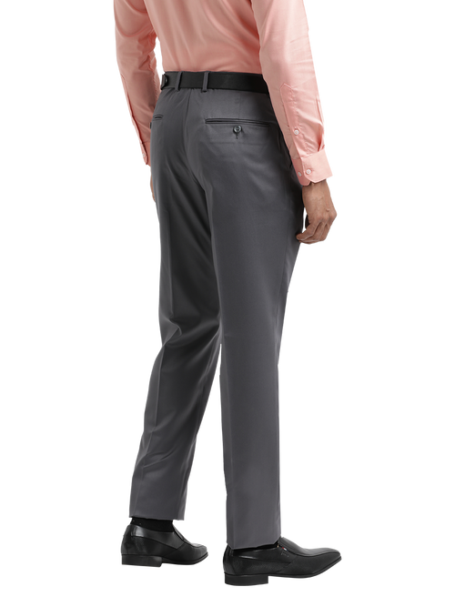 Stone Grey Satin Formal Trousers