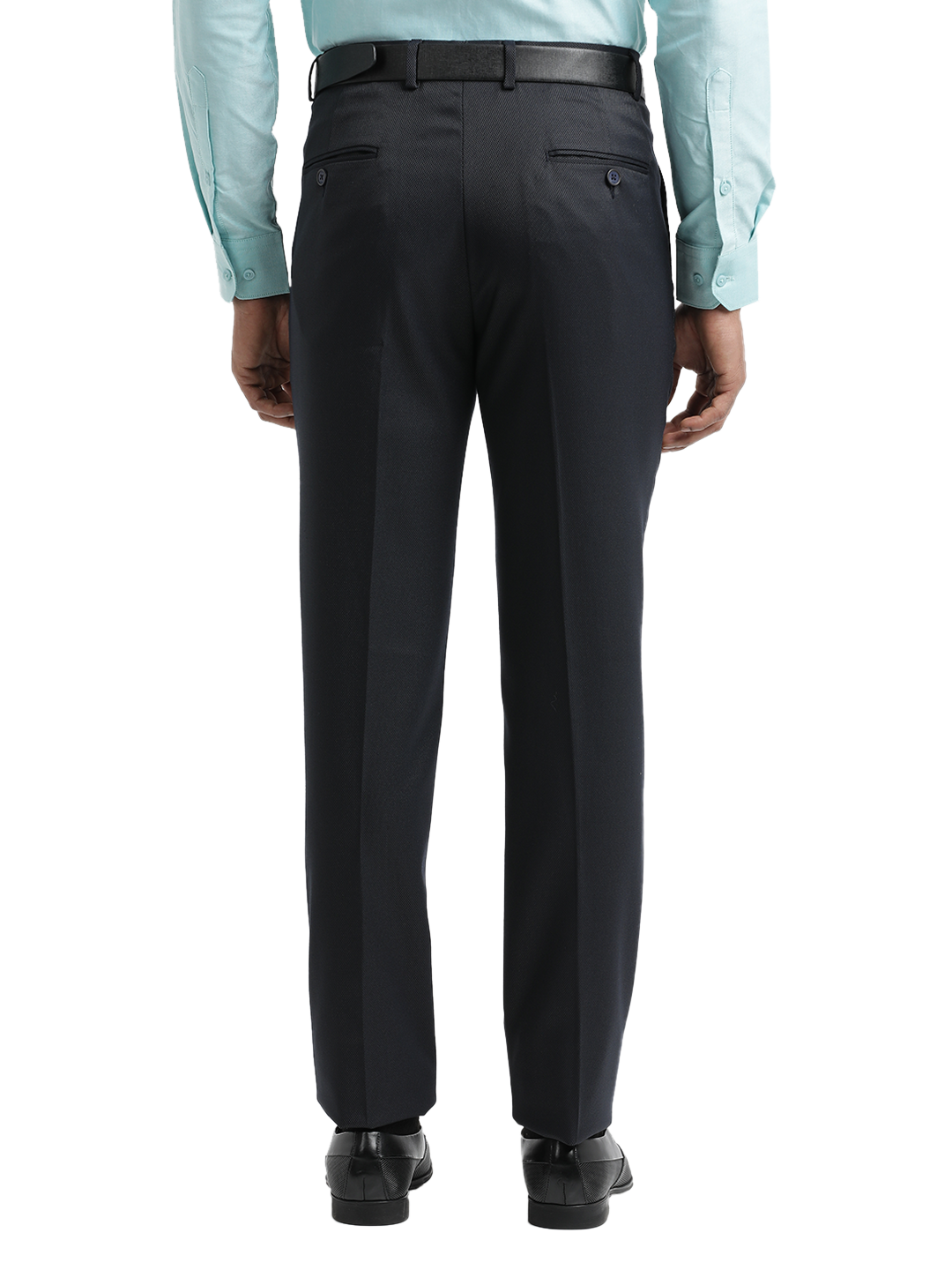 Navy YD Dobby Formal Trousers