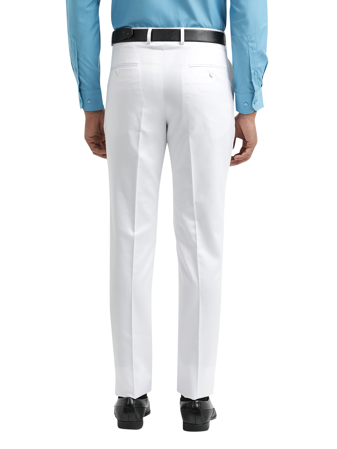 White Satin Formal Trousers