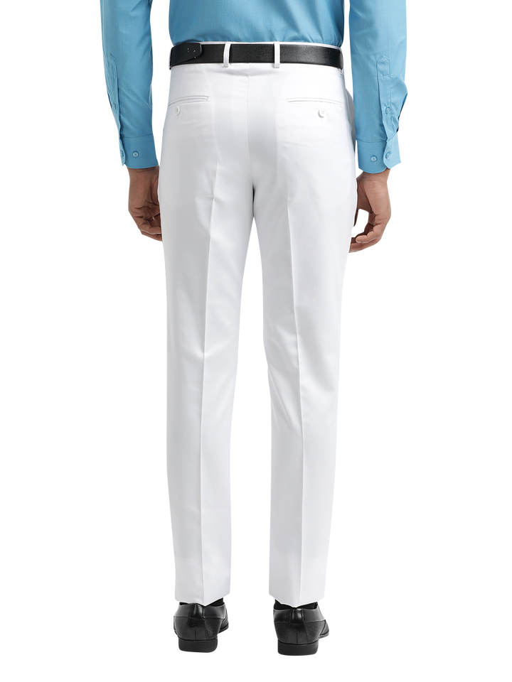 White Satin Formal Trousers