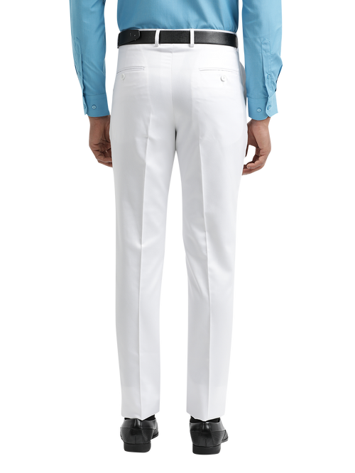 White Satin Formal Trousers