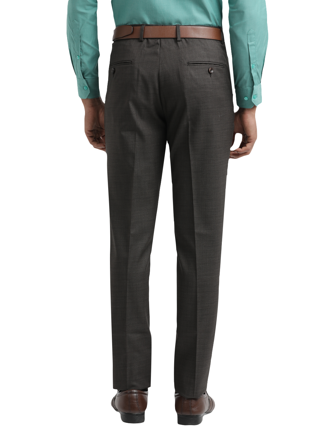 Coffee YD Dobby Formal Trousers