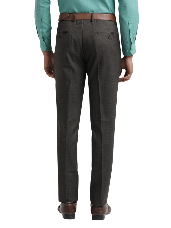 Coffee YD Dobby Formal Trousers