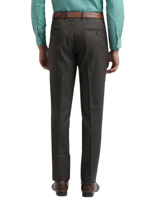 Coffee YD Dobby Formal Trousers