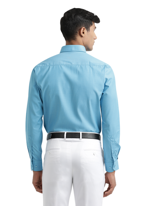 Sky Blue Fil-a-Fil Solid Shirt