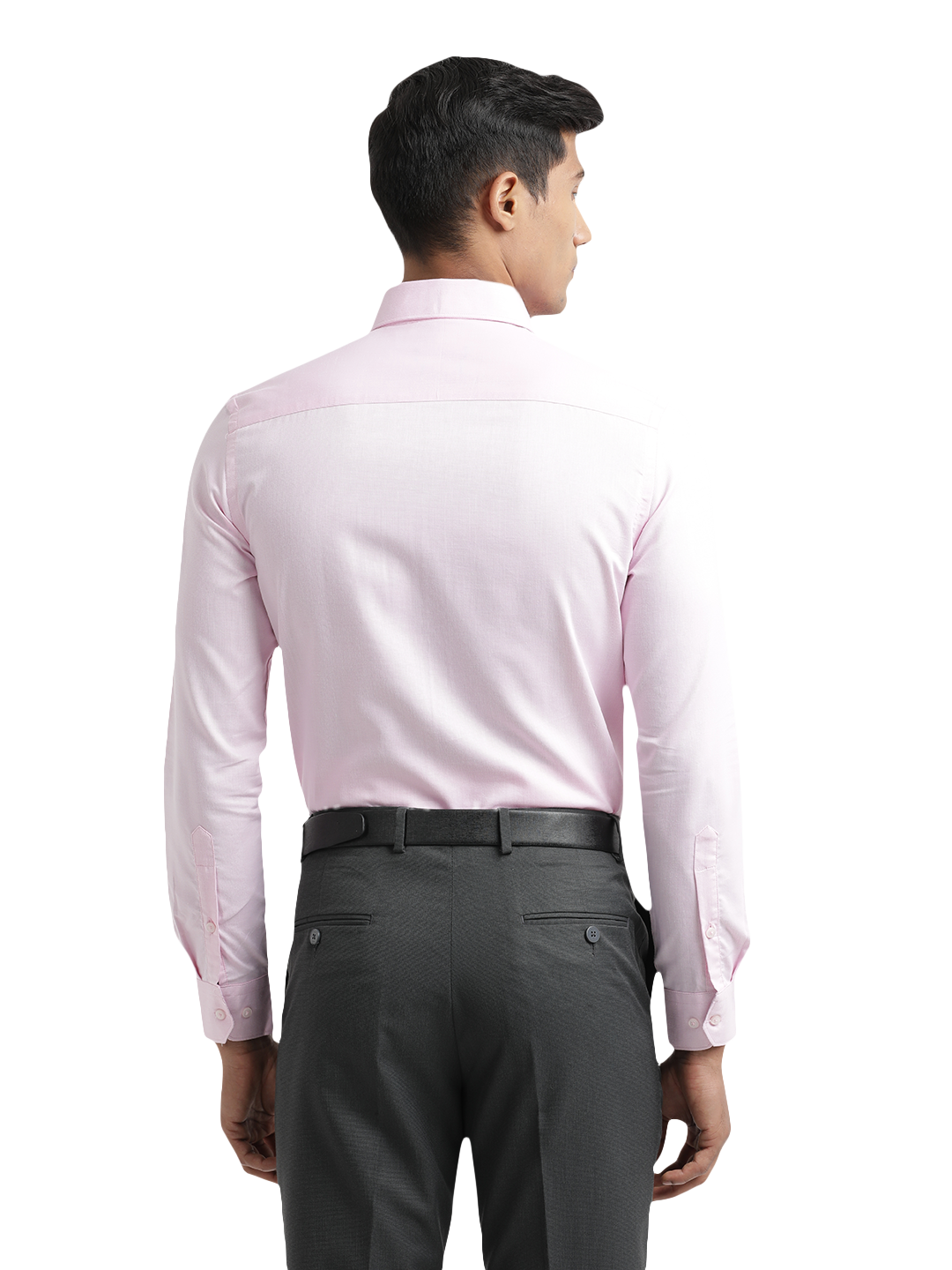 Baby Pink Micro Dobby Solid Shirt