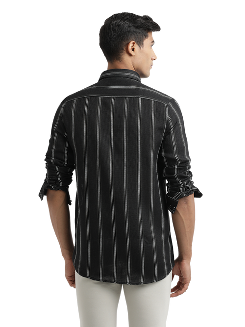 Black Stripes Semi Casual Shirt