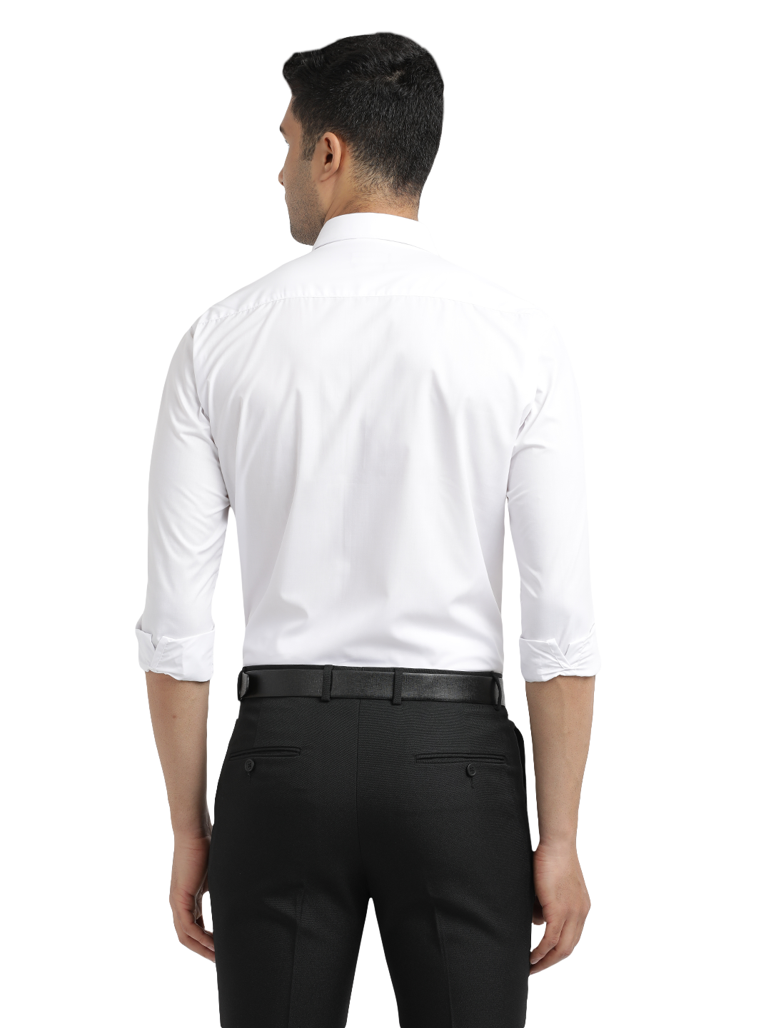 White Solid Formal Shirt