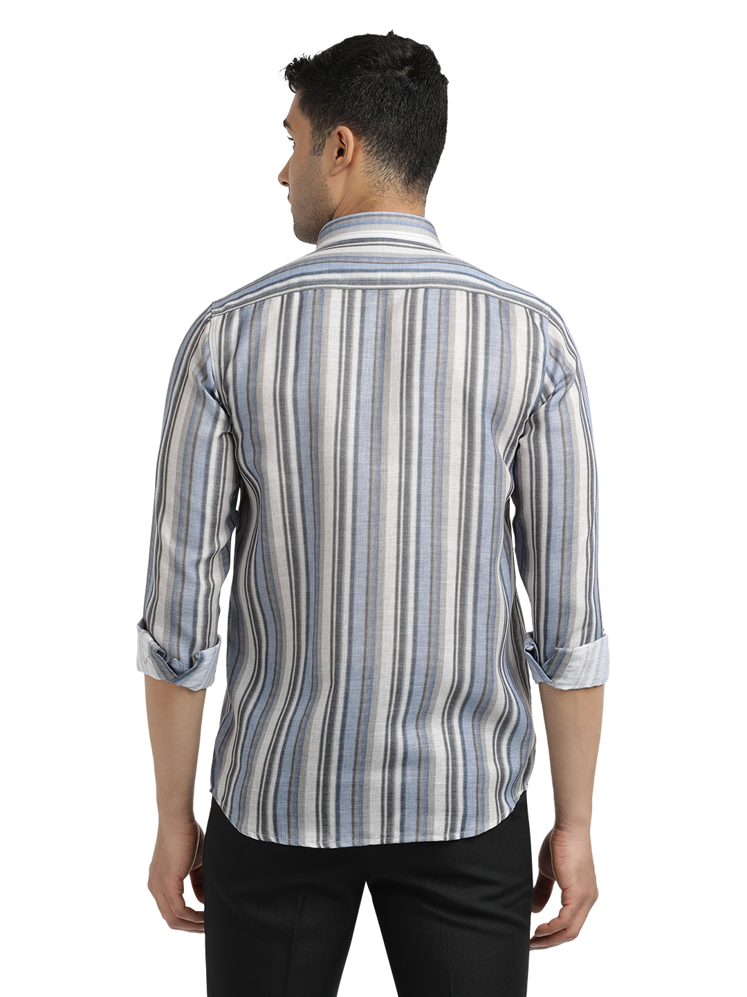 Blue Stripes Semi Casual Shirt