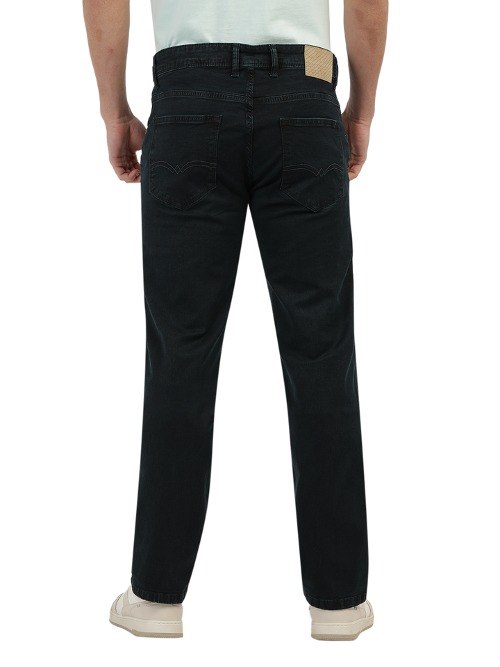 Bottle Green Denim Stretch Trousers