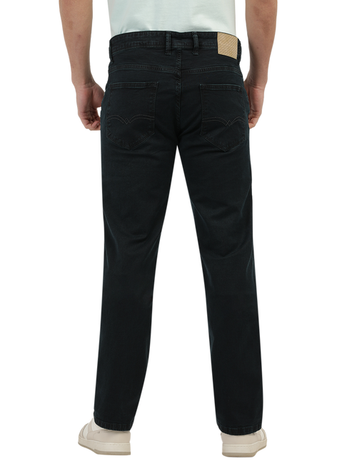 Bottle Green Denim Stretch Trousers