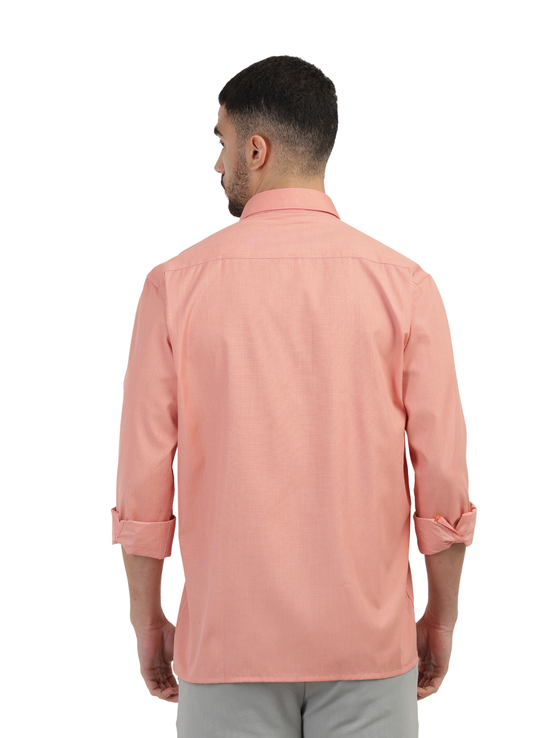 Peach Fil-a-Fil Solid Shirt