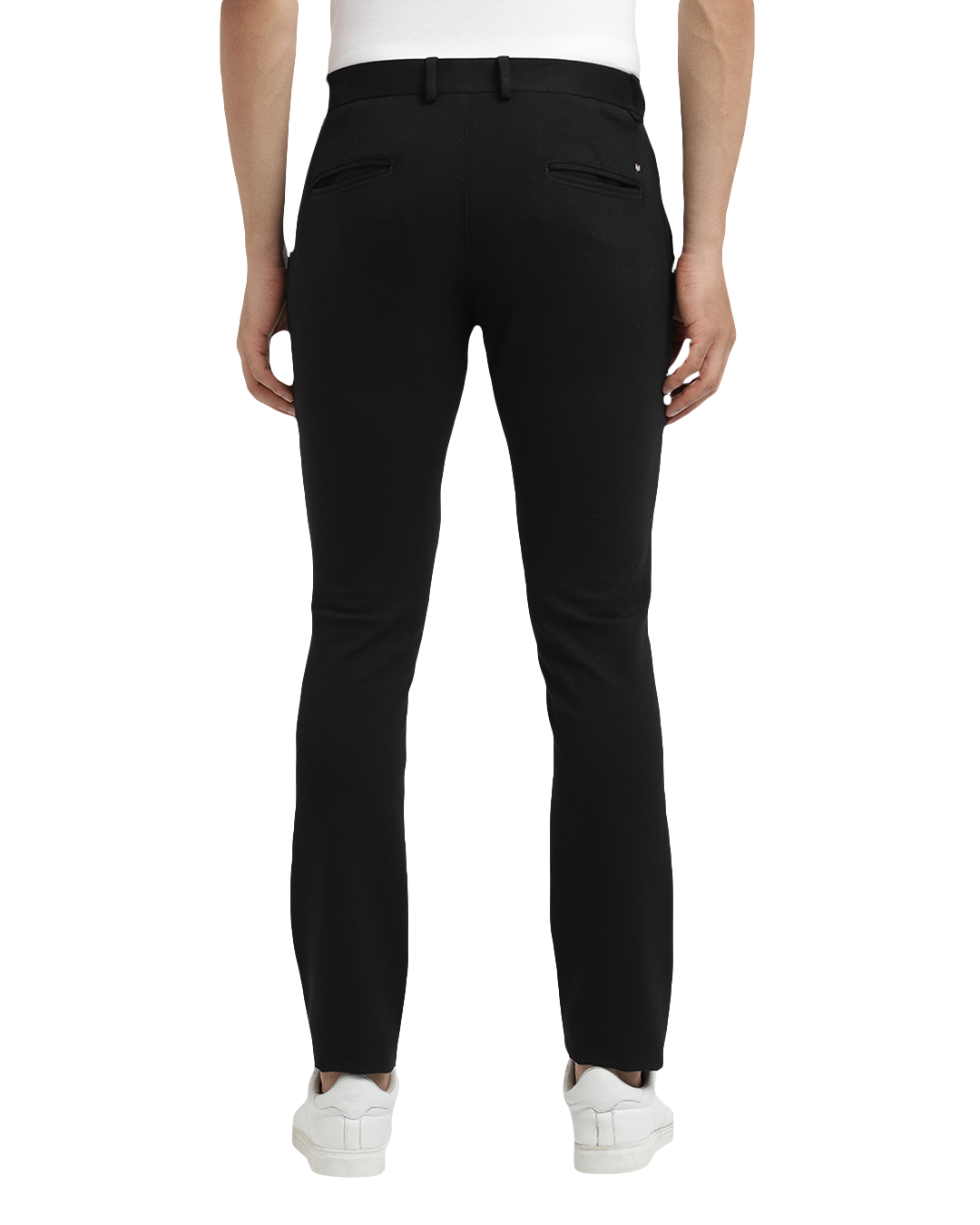 Jet Black Casual Core Trousers - CARLOS_JET BLACK