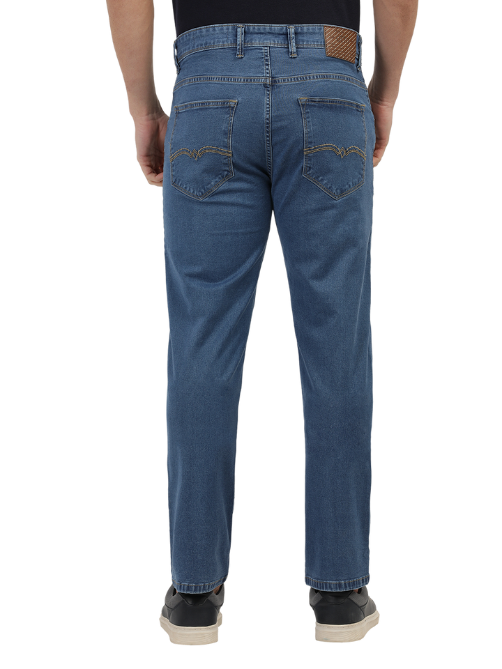 Light Blue Denim Stretch Trousers