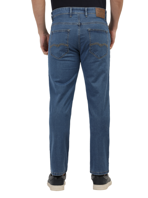 Light Blue Denim Stretch Trousers