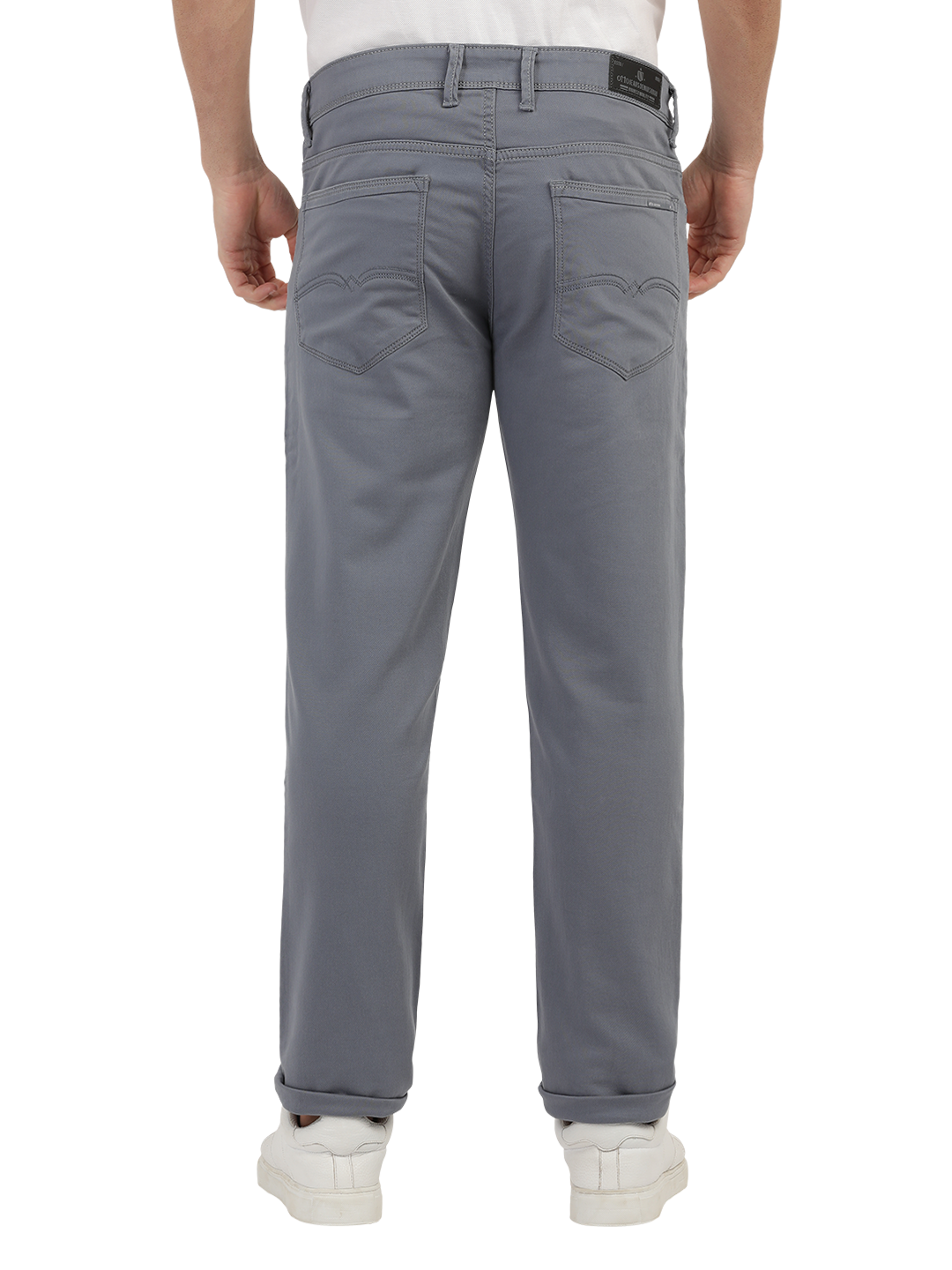 Steel Dobby Stretch Denim Trousers