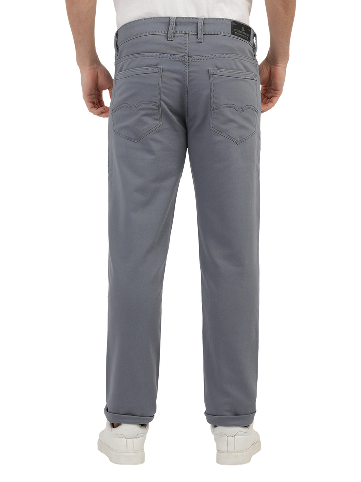 Steel Dobby Stretch Denim Trousers