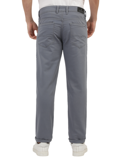 Steel Dobby Stretch Denim Trousers