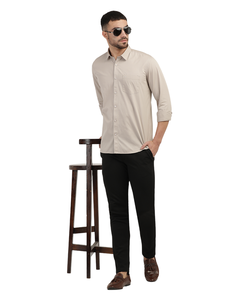 Sand Twill Solid Shirt