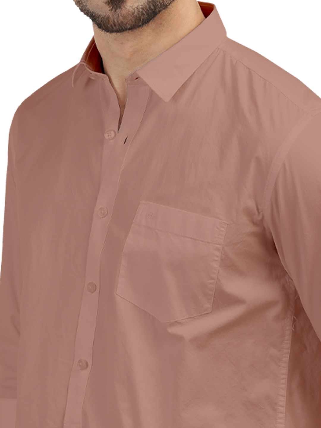 Pastel Pink Twill Solid Shirt