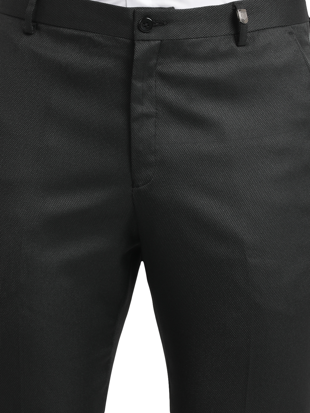 Black YD Dobby Formal Trousers