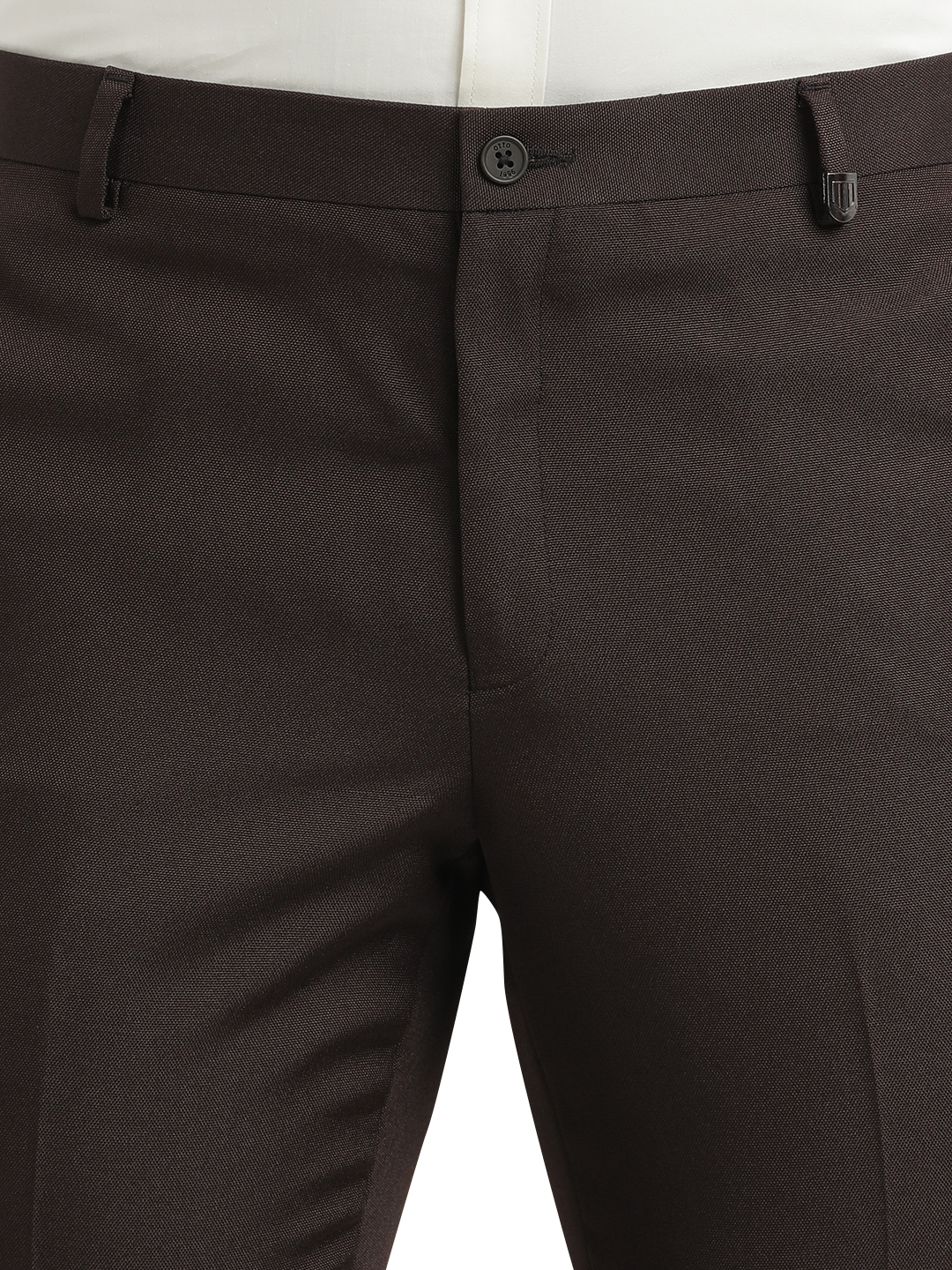 Coffee Micro Dobby Formal Trousers